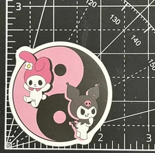 Kuromi + My Melody Yin Yang - Vinyl Decal Sticker Bomb Sanrio Friends KAWAII