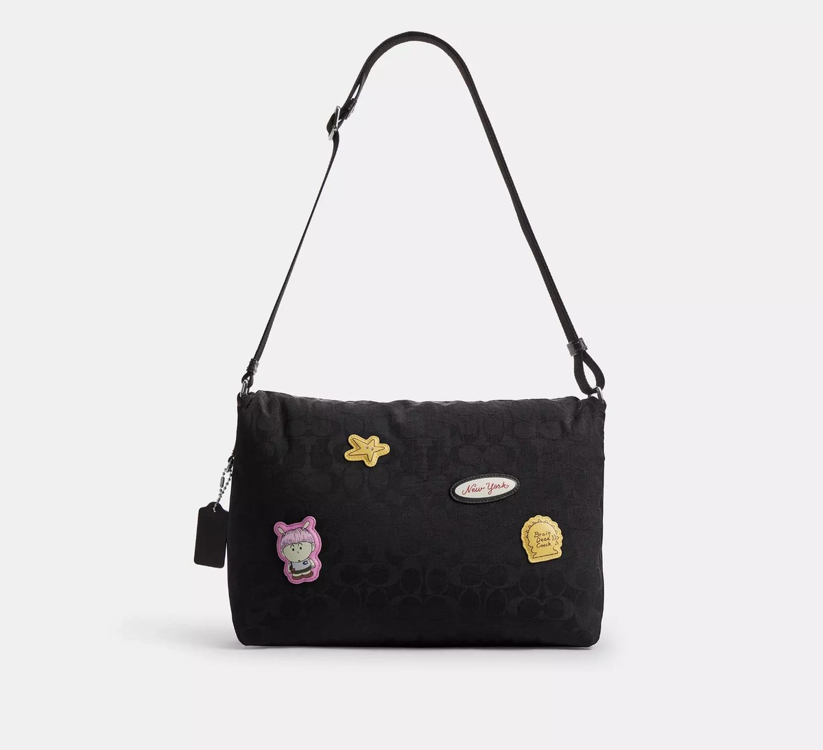 NWT Coach Brain Dead Lane Messenger In Signature Nylon With