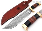 18" Large Handmade Forged Crocodile Dundee Knife, Damascus Steel Blade HK-19-B — photo 1