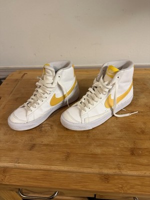 Size 4.5 (GS) - Nike Blazer Mid 77 White Pecan Vivid Sulfur
