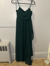 Hunter Green LuvIsTrue Long Bridesmaid Formal Dress NWT