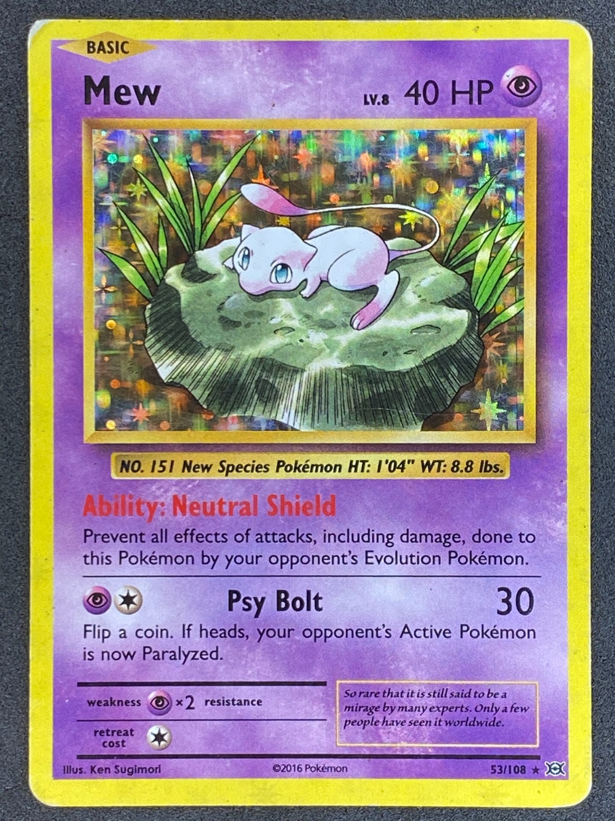 Pokémon Mew 53/108 EVO Evolutions MP