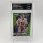 2024 PANINI PRIZM NEON GREEN PULSAR #138 PATRICK MAHOMES II GMA 9