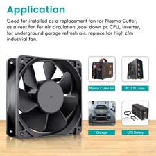 120x120x38mm 24V 2Pin Brushless DC quiet cooling Fan for Printer/Server Cabinet