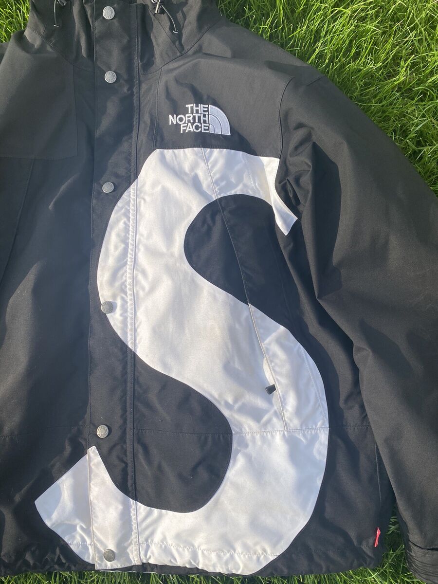 Supreme x The North Face S logo Mountain Jacket Black & White