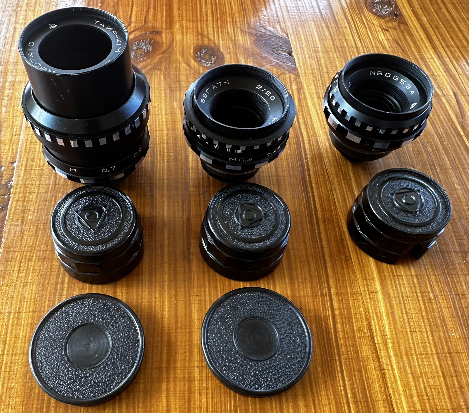 3 lenses Mir-11M Vega 7-1 Tair-41M for BMPCC Blackmagic camera Kiev 16U