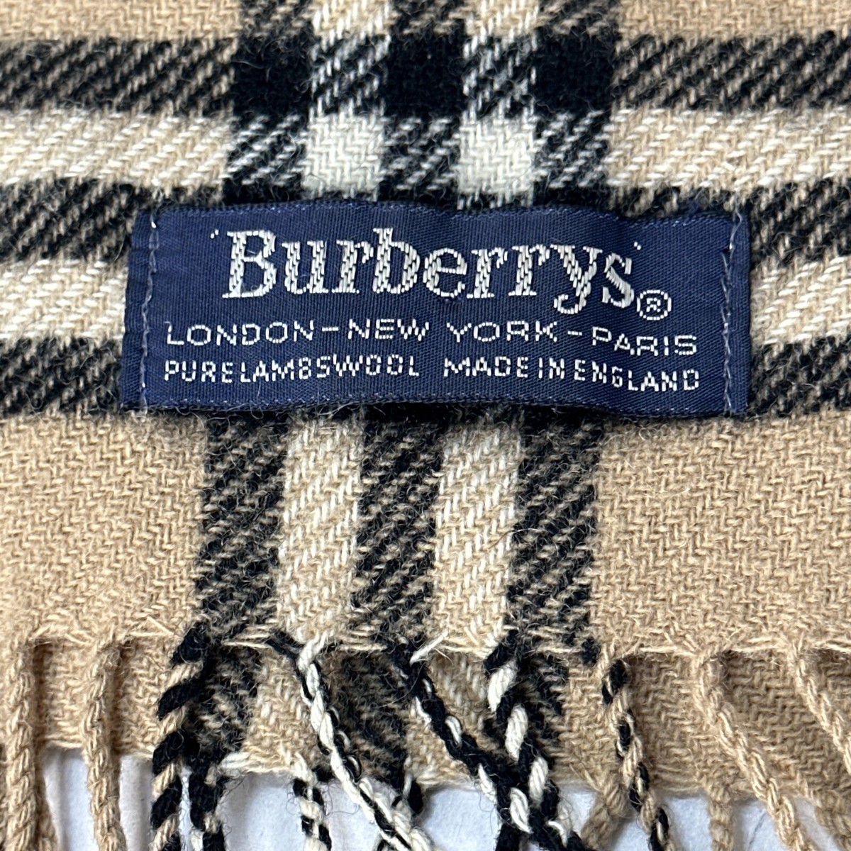 Burberry's Nova Check Lambswool Classic Scarf Lambswool Made