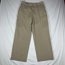 Vintage Polo Ralph Lauren Cargo Pants Mens 35x32 Tan Khaki Chino Military