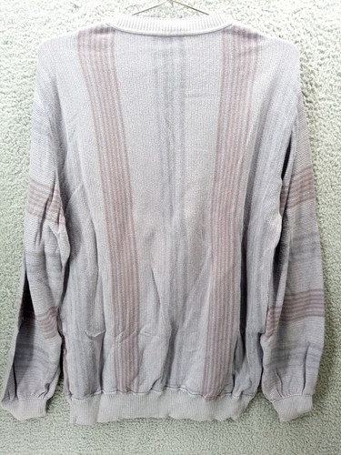 Gionfriddo Men's Sz L 100% Pima Cotton Sweater Geometric VTG Look Peru - Picture 7 of 7