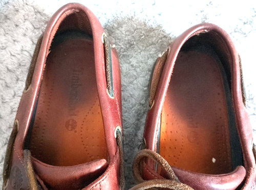 TIMBERLAND 25077 CLASSIC BROWN LEATHER BOAT DECK SHOES UK 7 W WIDE FIT EURO 41 - Picture 11 of 15