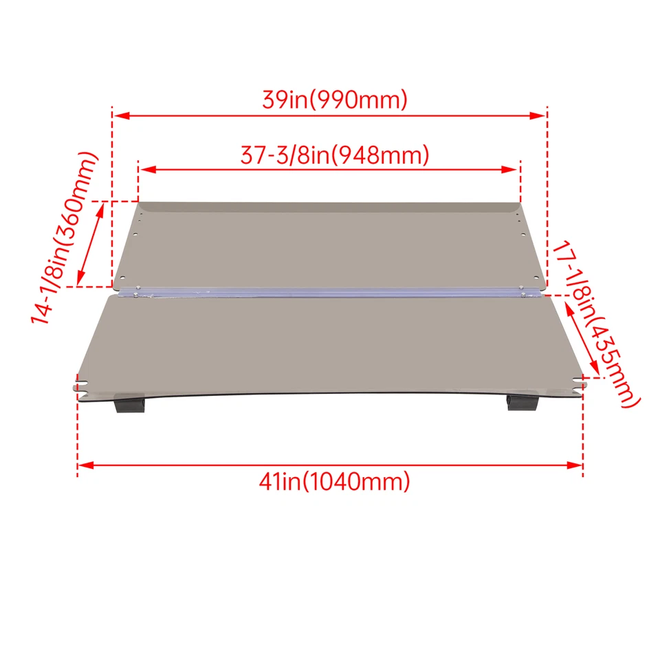 Folding Golf Cart Tinted Windshield Windscreen For EZGO TXT 1994-2013 2014 Foto 2 de 4