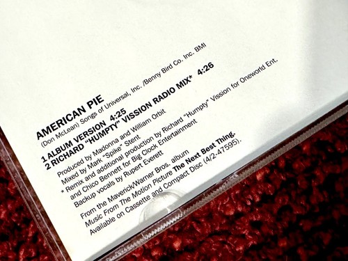 MADONNA AMERICAN PIE PROMO US CD POWDER BLUE DISC INSERT PICTURE MUSIC ALBUM LP - Picture 4 of 5