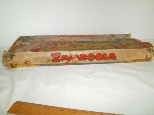 Rare Vintage 1950's Zamboola Tin Litho South Sea Island Game with Box by Norstar - Bild 9 von 11