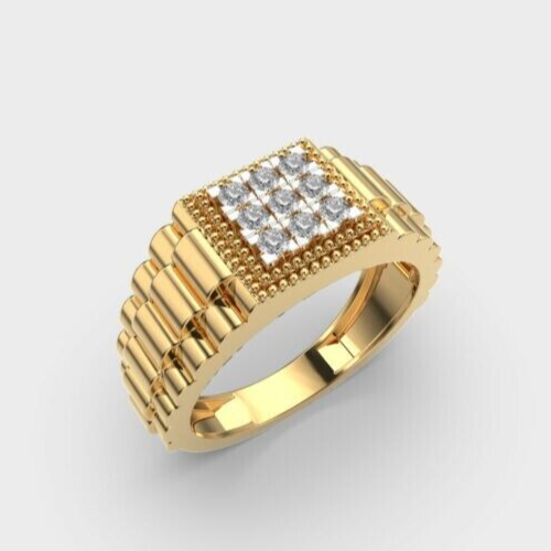 Men's Moissanite Wedding Band 6 mm Watch Band Ring For Men Jewelry Fashion Ring-image