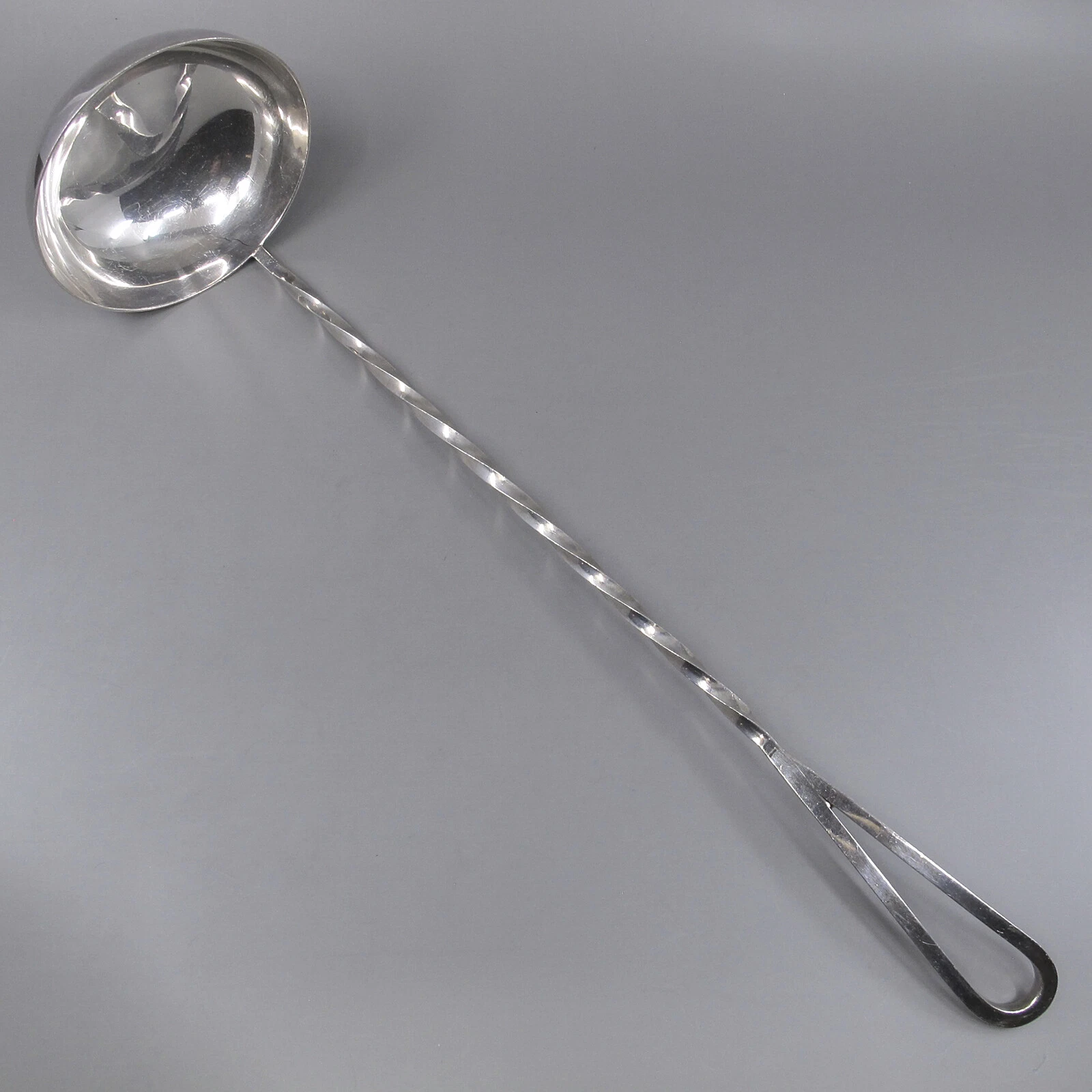WMF for Eisenberg-Lozano Large 15 1/4" Twist Handle Punch Soup Ladle