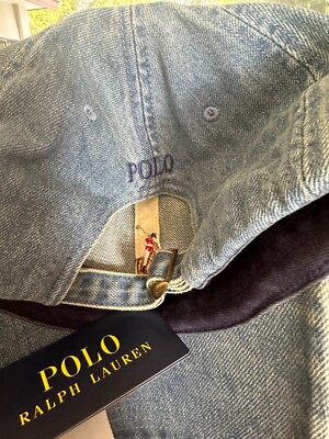 Polo Ralph Lauren Polo Pony denim baseball cap BLUE multi | eBay