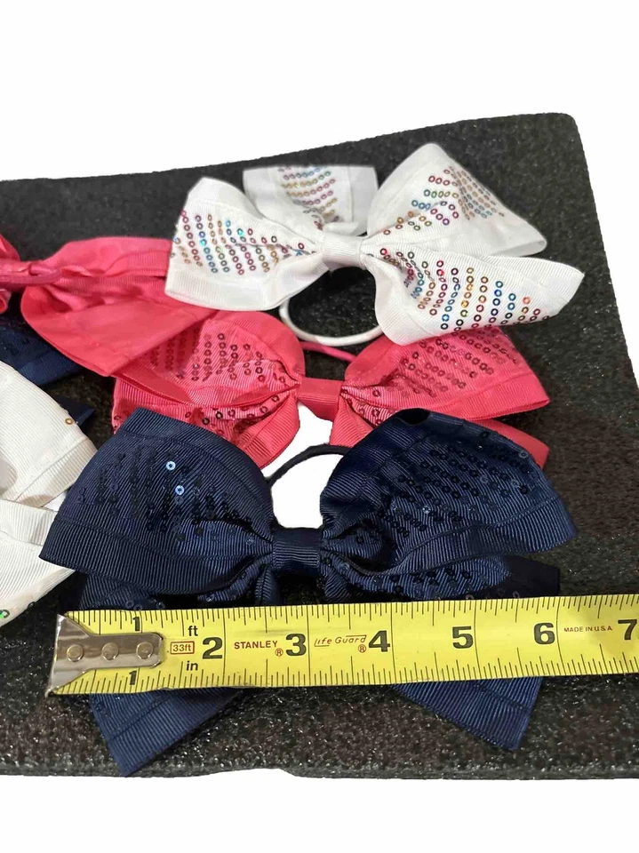 女孩蝴蝶结白色背部,蓝色,粉色 — 第 3/3 张图片