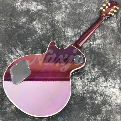 Grote Electric Guitar Purple Burst Burl Maple Top Solid Mahogany Body Guitar - Picture 7 of 11