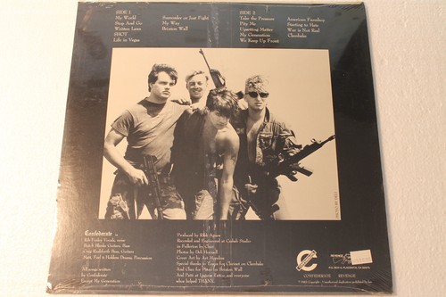 Confederate - Surrender Or Just Fight US orig' SEALED Revenge LP PUNK 1983 - Picture 2 of 2