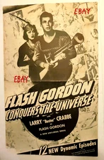 1940 Original Flash Gordon Conquers the Universe Larry "Buster Crabbe" Pressbook