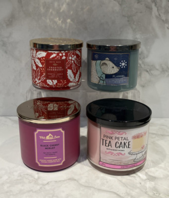 Bath & Body Works 3-Wick Candle NEW White Barn 14.5 Oz **YOU CHOOSE**