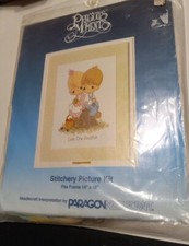 Vintage 1984 Precious Moments Paragon Needlecraft Stitchery Picture Kit Love One