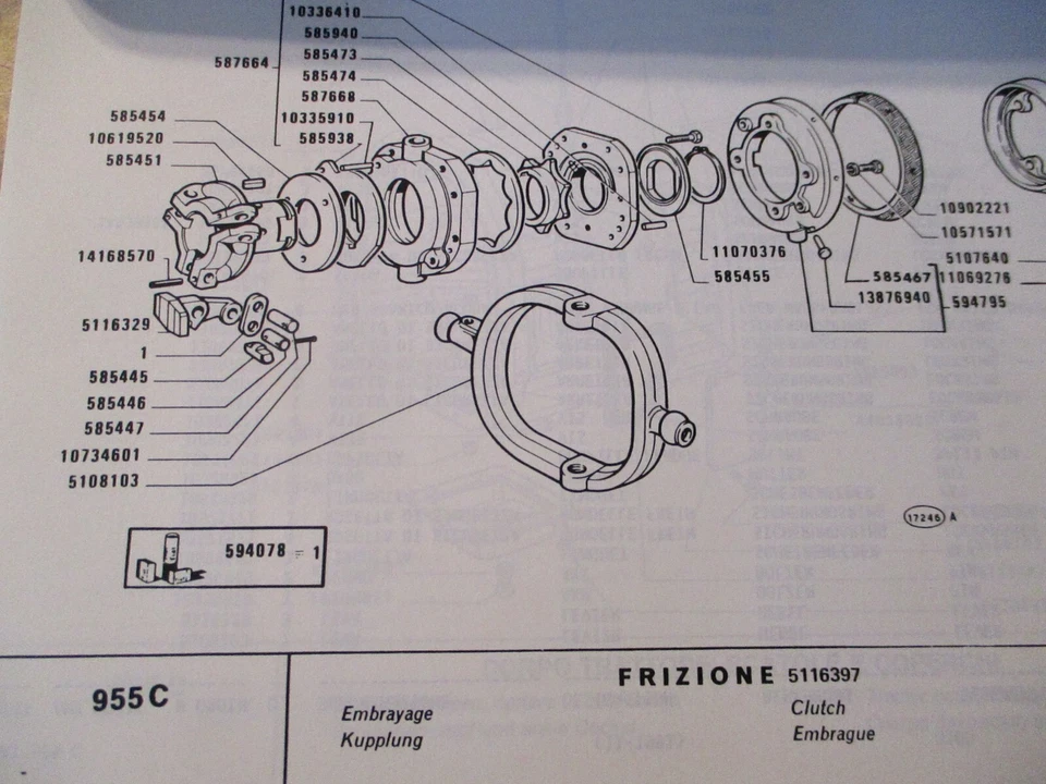 Libro manual de catálogo de piezas de tractor sobre orugas Hesston 955C 1983 con suplemento OEM Foto 3 de 4