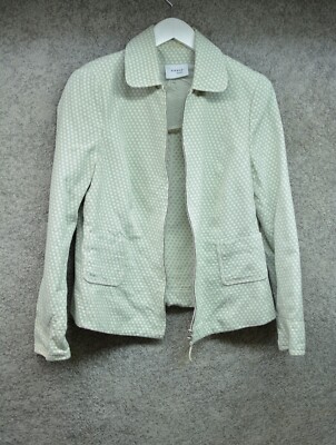 AKRIS PUNTO Damen Blazer Grüne Jacke Größe US 12 / DE 42 ORIGINAL