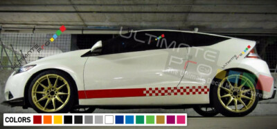 Aufkleber Sticker Stripe Kit für Honda CR-Z Type R 2010 Spiegel Body Lippe Carbon Hinten