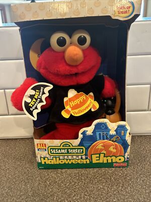 Vintage Halloween Elmo  Sesame Street  2000 Fisher Price NIB