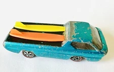 Hot Wheels Redline 1968 Deora Unspun Rivet US Aqua w Champagne Interior