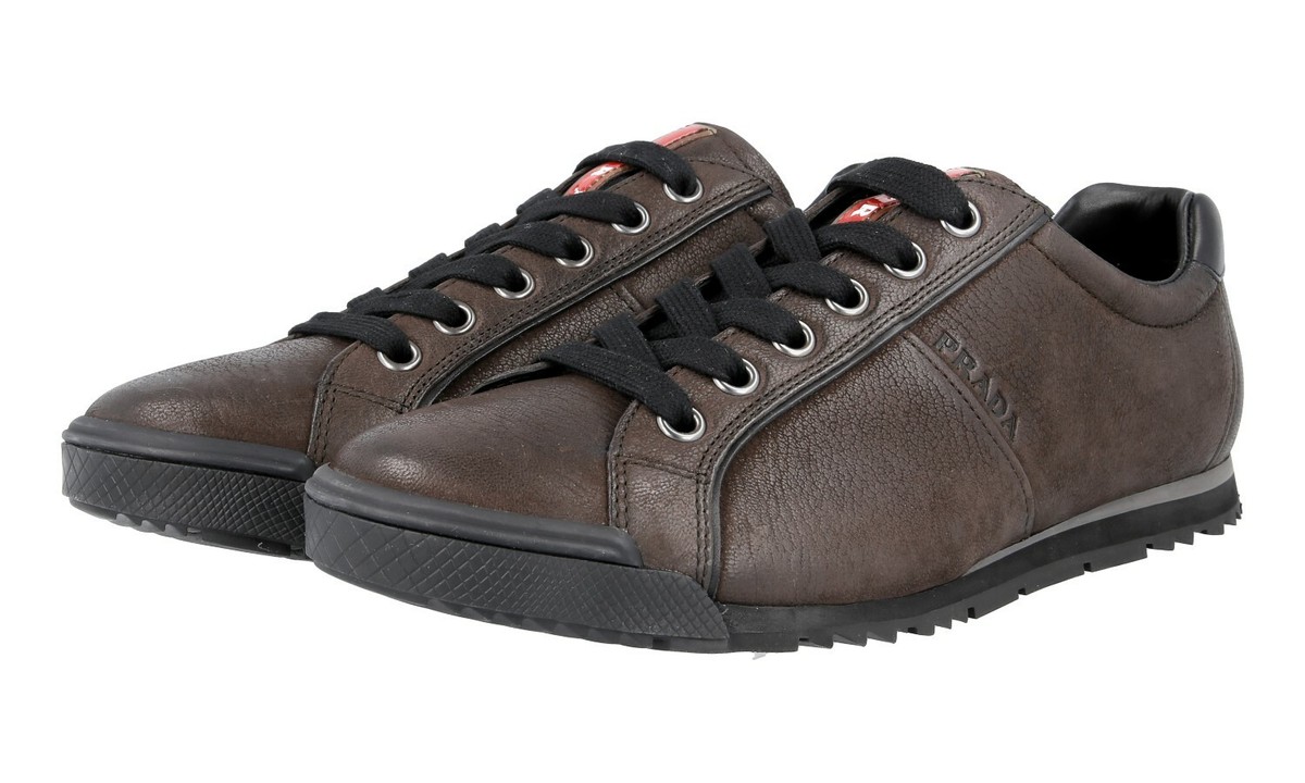 靴 PRADA Mens leather shoes 26cm PRADA PRAX Men's shoes SNEAKERS $690 мужская КРОССОВКИ 男鞋 紳士靴