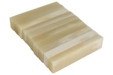 Bone Nut Blanks Unbleached - 2.22" x .47" x .25" - 10 pack