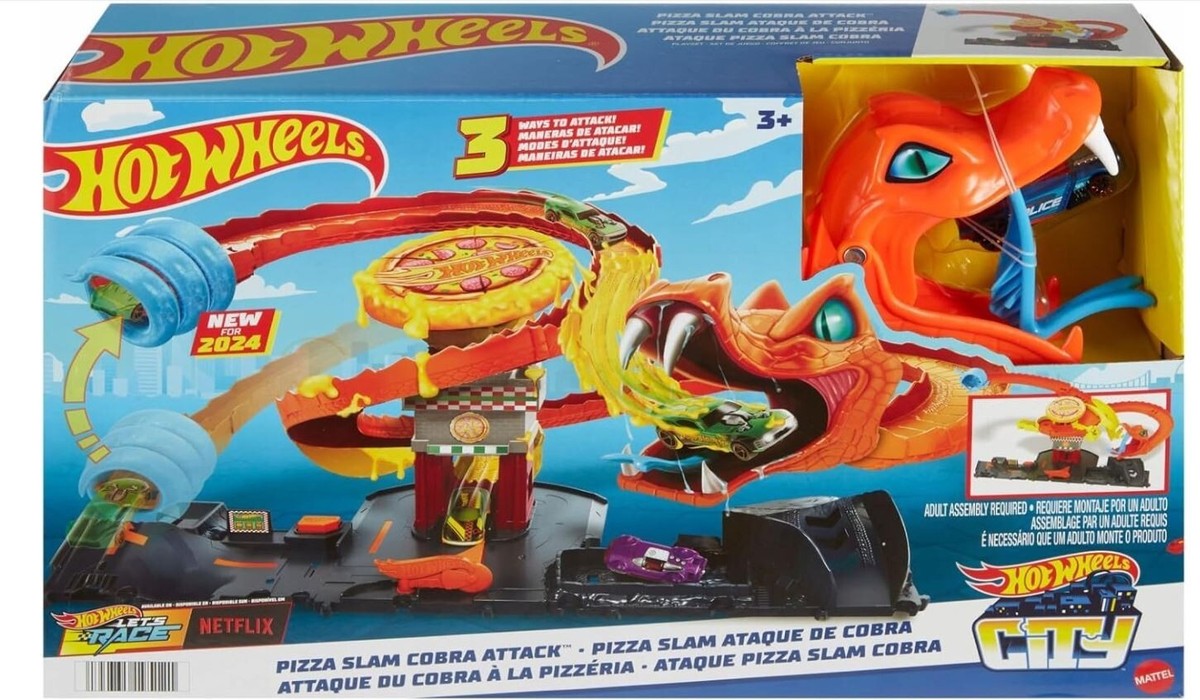 HOT WHEELS PIZZA SLAM SET COBRA ATTACK set + CAR HTN81 | eBay