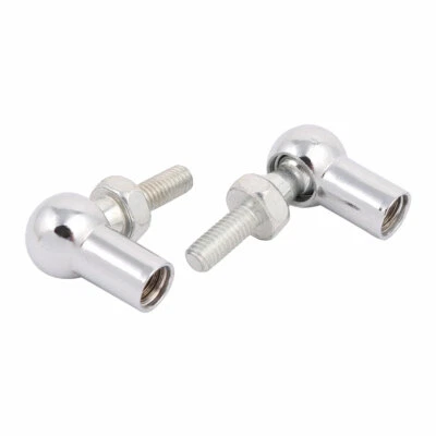UXCELL M6 Male to M8 Female Threaded Gas Spring Ball Joint End Fitting Silver Tone 2pcs