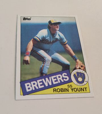 Robin Yount 1985 Topps - #340 Milwaukee Brewers HOF