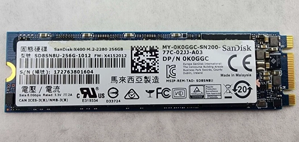 Sandisk X400 M.2 2280 256GB Solid State Drive SD8SN8U 256G 1012 eBay