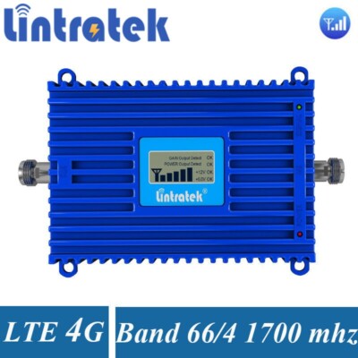 1700/2100MHz Cell Phone Signal Booster 4G LTE Band66/4 Repeater Amplifier Data 
