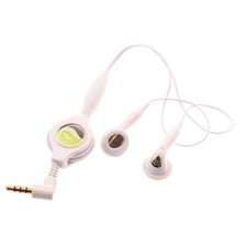Headphones Retractable Earphones Hands-free Headset 3.5mm w Mic for SmartPhones