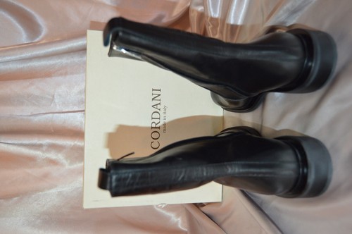 Cordani Blaize Black Leather Boots - Made in Italy - Designer - NIB - Size 8½ - Picture 14 of 22
