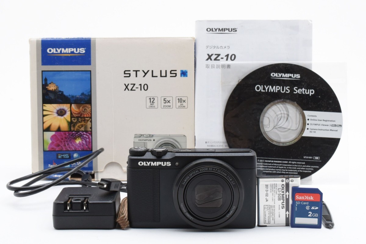 OLYMPUS STYLUS XZ-10 12.0MP Black Compact Digital Camera