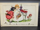 Antique Postcards With Children, Flowers, Puppy, Kitten — photo 8