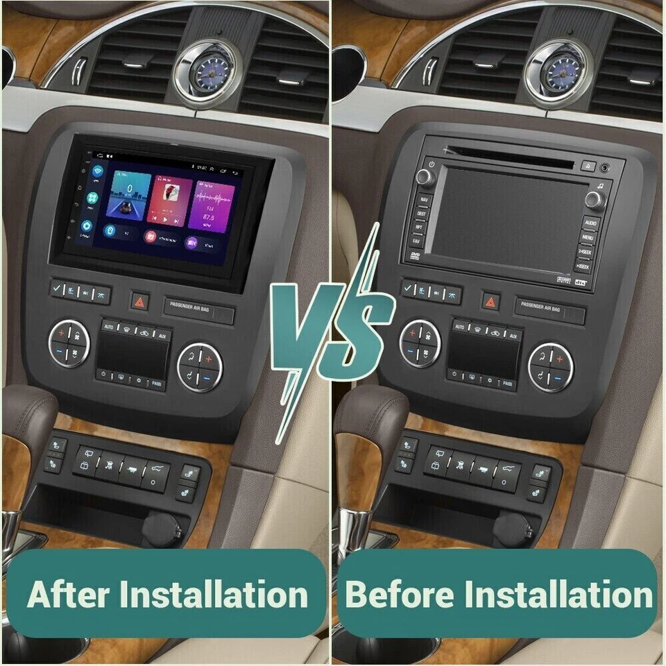 Carplay For GMC Yukon Chevy Silverado Sierra 32GB Android13 Car Stereo Radio GPS - Image 3 of 4