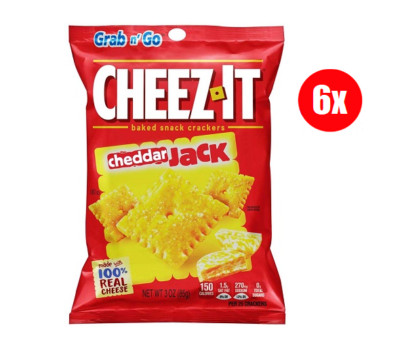 Cheez-it Cheddar Jack Baked Snack Crackers 3oz (6 Bags)