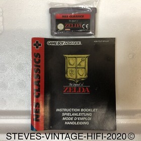The Legend Of Zelda - GBA - (NES CLASSICS) NEAR MINT + MANUAL L@@K RARE FREE P+P