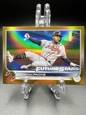 2022 Topps Christian Pache Gold Foil Future Stars Card #233 Braves Phillies 1451