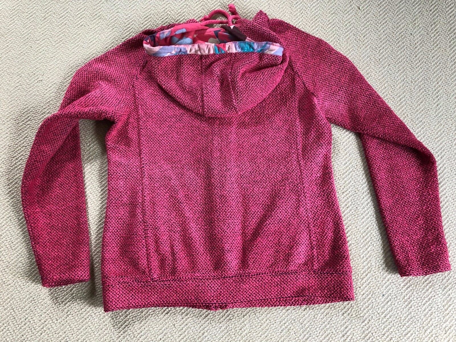 Weird Fish Hot Pink UK12 US8 Chicoa Classic Macaroni Hoodie/jacket image 4