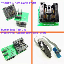 1pcs Burner Base Test Clip Programmer Adapter Board TSSOP8 to DIP8 0.65/1.27MM