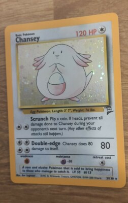 Chansey 3/102 Pokemon Card PSA 8-9? BASE SET 2 Great Condition | eBay