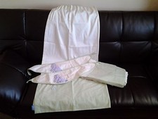  Disney  Cream With Lime Green Boarder Curtains & Matching Tiebacks W44 X 52L